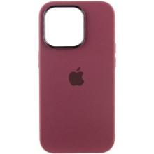 Чохол Silicone Case Metal Buttons (AA) для Apple iPhone 13 Pro (6.1") – Бордовий