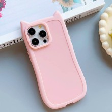Чехол TPU GETMAN Cat with straps для Apple iPhone 13 Pro (6.1") – Розовый