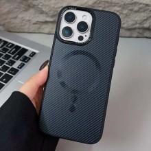 Чохол TPU+PC Carbon Mirage with MagSafe для Apple iPhone 13 Pro (6.1") – Чорний
