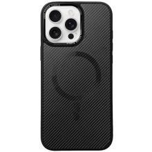 Чохол TPU+PC Carbon Mirage with MagSafe для Apple iPhone 13 Pro (6.1") – Чорний