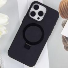 Чохол Silicone Case Full Protective NO LOGO with Ring для Apple iPhone 13 Pro (6.1") – Чорний