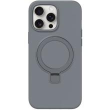 Чохол Silicone Case Full Protective NO LOGO with Ring для Apple iPhone 13 Pro (6.1") – Сірий