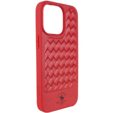 Кожаный чехол Polo Santa Barbara для Apple iPhone 13 Pro (6.1") – Красный
