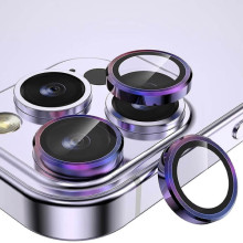 Защитное стекло Metal Classic на камеру (в упак.) для Apple iPhone 13 Pro / 13 Pro Max – Сиреневый