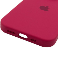Чехол Silicone Case Full Camera Protective (AA) для Apple iPhone 13 Pro (6.1") (Красный)