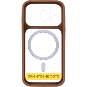 Чехол TPU+PC GETMAN Moon Clear with MagSafe для Apple iPhone 13 Pro (6.1") – Brown