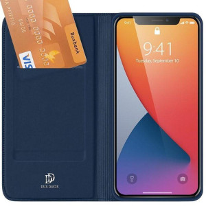 Чехол-книжка Dux Ducis с карманом для визиток для Apple iPhone 13 Pro (6.1") – Синий