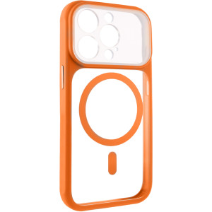 Чехол TPU+PC GETMAN Moon Clear with Magnetic Fit для Apple iPhone 13 Pro (6.1") – Оранжевый
