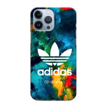 Чохли Адидас для iPhone 13 Pro (AlphaPrint) (Яскравий Адідас)