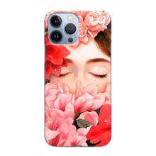 Чехлы (ART) Цветы на iPhone 13 Pro (VPrint) (Глаза в цветах)