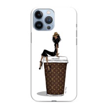 Чехлы Луи Витон для iPhone 13 Pro (AlphaPrint - LOUIS VUITTON) (кофе LOUIS VUITTON)