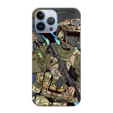 Чехлы с картинкой ЗСУ для iPhone 13 Pro (AlphaPrint) (Воїн ЗСУ)