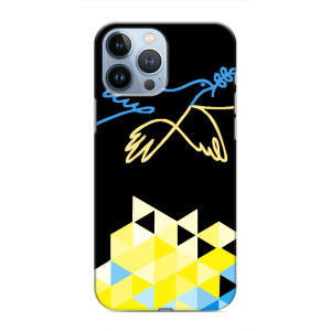 Чехол на iPhone 13 Pro Украинский дизайн (Мир для Украины)