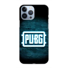 Чеjхол PUBG для Еппл 13 Про (AlphaPrint) (Лого PUBG)