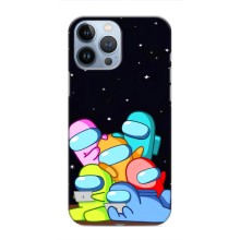 Чохли Амонг Ас для iPhone 13 Pro (AlphaPrint) (Скіни в космосі)
