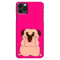 Чехол (ТПУ) Милые собачки для iPhone 13 Pro (Веселый Мопсик)