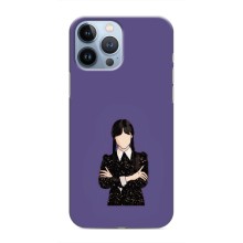 Чохли Венсдей на iPhone 13 Pro Уенсдей (AlphaPrint) (Венздей у чорному)
