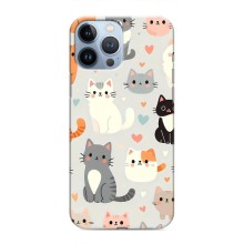 Чохол з малюнком кіт на iPhone 13 Pro (Колаж котів)