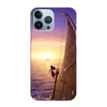 Чехол с мультфильмом Моана iPhone 13 Pro (Моана в море)
