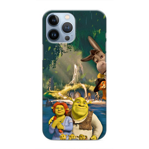 Печатный чехол с принтом Шрек для iPhone 13 Pro – Шрек и Фиона
