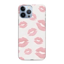 Чохол з розовим принтом для iPhone 13 Pro (Рожеві губи)