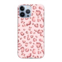 Чохол з розовим принтом для iPhone 13 Pro (Рожевий леопард)