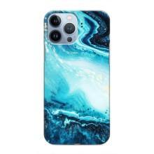 Мраморний чехол на iPhone 13 Pro (VPrint) (Блакитний мрамор)