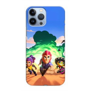 Силиконовый Чехол на iPhone 13 Pro с картинкой Brawl Stars – Бравел Старс