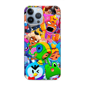 Силиконовый Чехол на iPhone 13 Pro с картинкой Brawl Stars