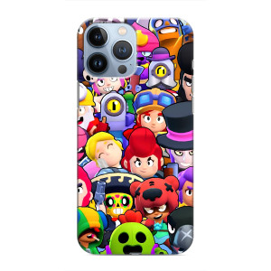 Силиконовый Чехол на iPhone 13 Pro с картинкой Brawl Stars – Персонажи