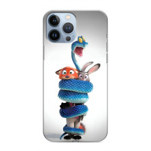 Силиконовый чехол с принтом Зоотрополіс для iPhone 13 Pro – Змея Зоо