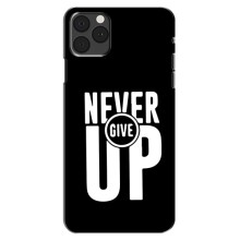 Силіконовый Чохол на iPhone 13 Pro з картинкою НАЙК – Never Give UP