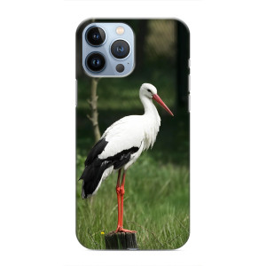 Силиконовый чехол с птичкой на iPhone 13 Pro – Лелека