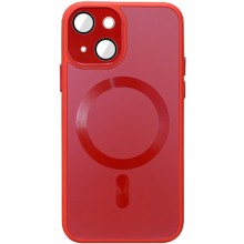 Чехол TPU+Glass Sapphire Midnight with MagSafe для Apple iPhone 13 (6.1") – Красный
