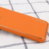 Кожаный чехол Xshield для Apple iPhone 13 (6.1") – Оранжевый