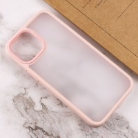TPU+PC чехол Metal Buttons для Apple iPhone 13 (6.1") – Розовый