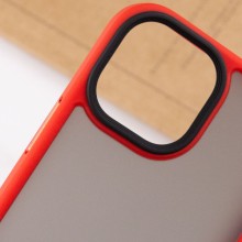 TPU+PC чехол Metal Buttons для Apple iPhone 13 (6.1") – Красный