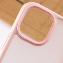 TPU+PC чохол Metal Buttons для Apple iPhone 13 (6.1") – Рожевий