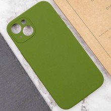 Чехол Silicone Case Full Camera Protective (AA) NO LOGO для Apple iPhone 13 (6.1") – Зеленый