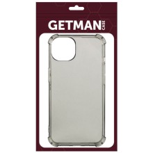 TPU чохол GETMAN Ease logo посилені кути для Apple iPhone 13 (6.1") – Серый (прозрачный)