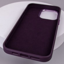 Кожаный чехол Bonbon Leather Metal Style with MagSafe для Apple iPhone 13 (6.1") – Фиолетовый