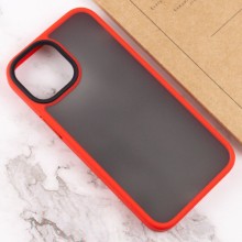 TPU+PC чехол Metal Buttons для Apple iPhone 13 (6.1") – Красный