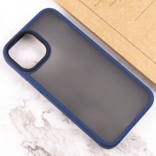 TPU+PC чехол Metal Buttons для Apple iPhone 13 (6.1") – Синий