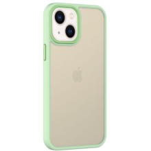 TPU+PC чехол Metal Buttons для Apple iPhone 13 (6.1") – Салатовый