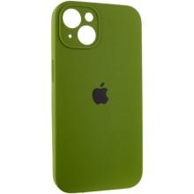 Чехол Silicone Case Full Camera Protective (AA) для Apple iPhone 13 (6.1") – Зеленый