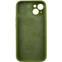 Чехол Silicone Case Full Camera Protective (AA) для Apple iPhone 13 (6.1") – Зеленый