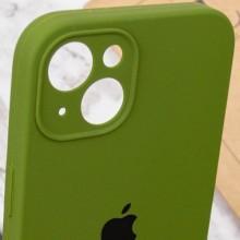 Чехол Silicone Case Full Camera Protective (AA) для Apple iPhone 13 (6.1") – Зеленый