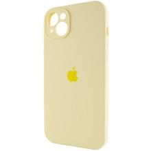 Чехол Silicone Case Full Camera Protective (AA) для Apple iPhone 13 (6.1") – Желтый