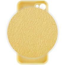 Чехол Silicone Case Full Camera Protective (AA) для Apple iPhone 13 (6.1") – Желтый