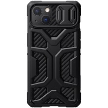 TPU+PC чехол Nillkin CamShield Adventurer (шторка на камеру) для Apple iPhone 13 (6.1") – Черный